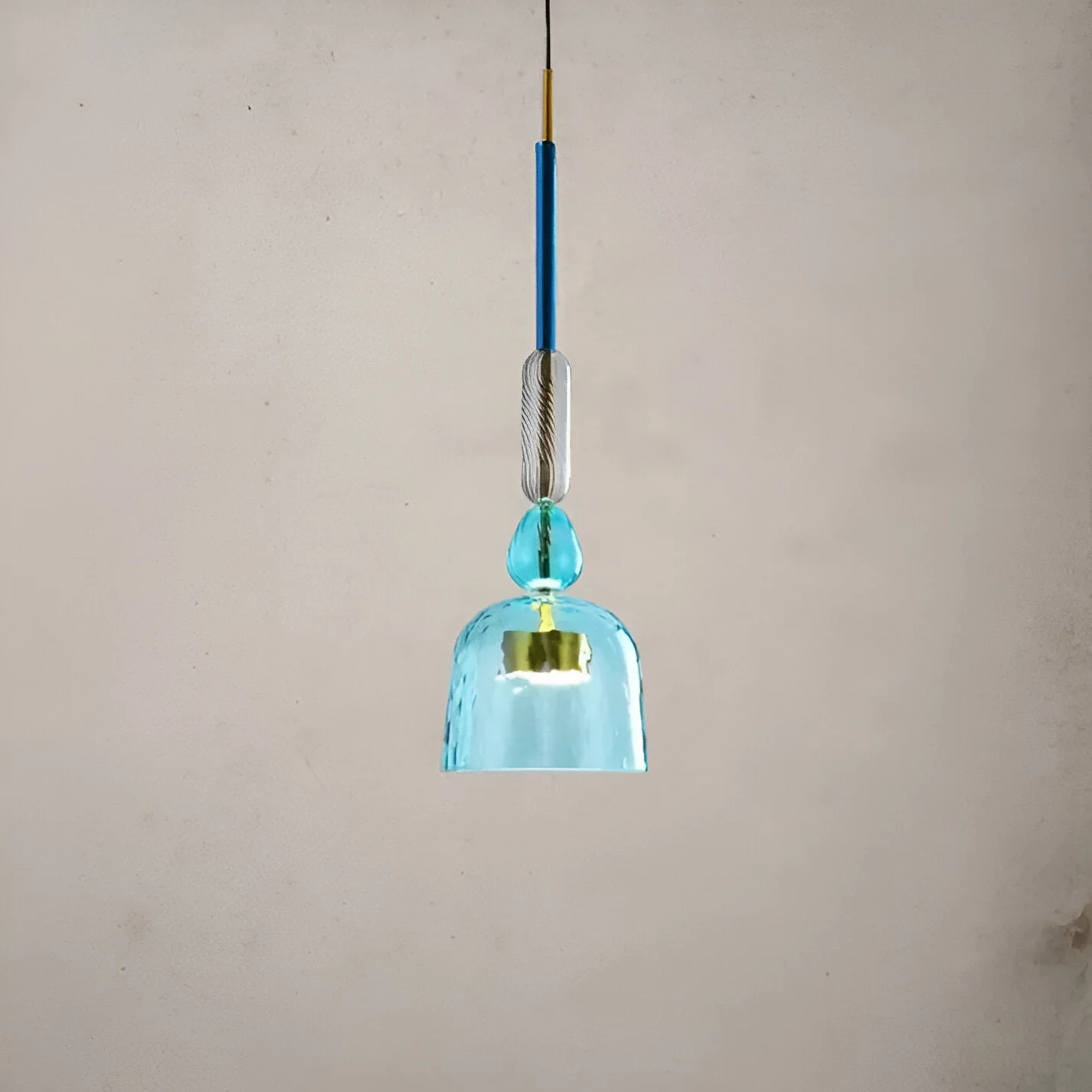 Trendige Moderne Hängelampe aus mehrfarbigem Glas