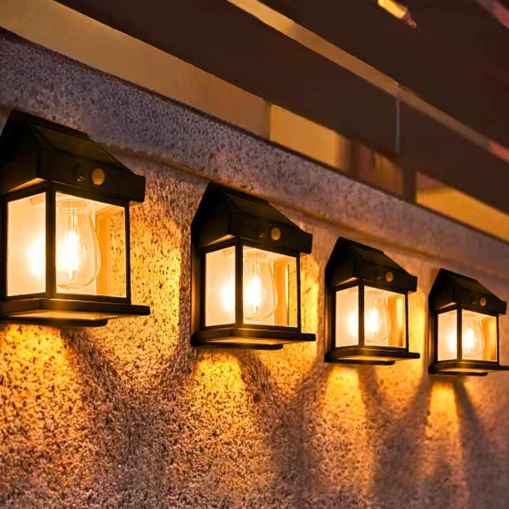 Solar Wandleuchte Außen Mit Bewegungsmelder – LED Solar Wandlampe Für Garten Und Einfahrt