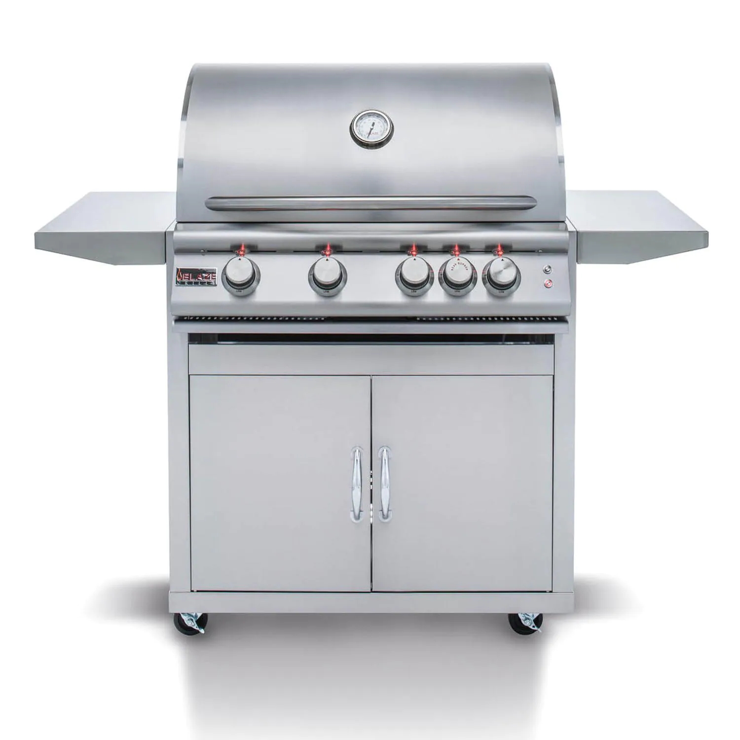 Blaze Premium LTE Marine Grade 32-Inch 4-Burner Freestanding Propane Gas Grill With Rear Infrared Burner & Grill Lights - BLZ-4LTE2MG-LP