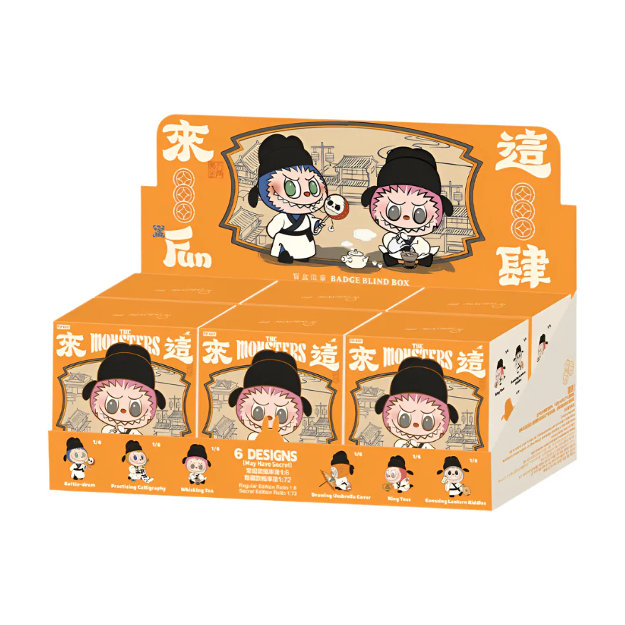 Labubu The Monsters Let's Have Fun Together Series Badge Single Blind Box