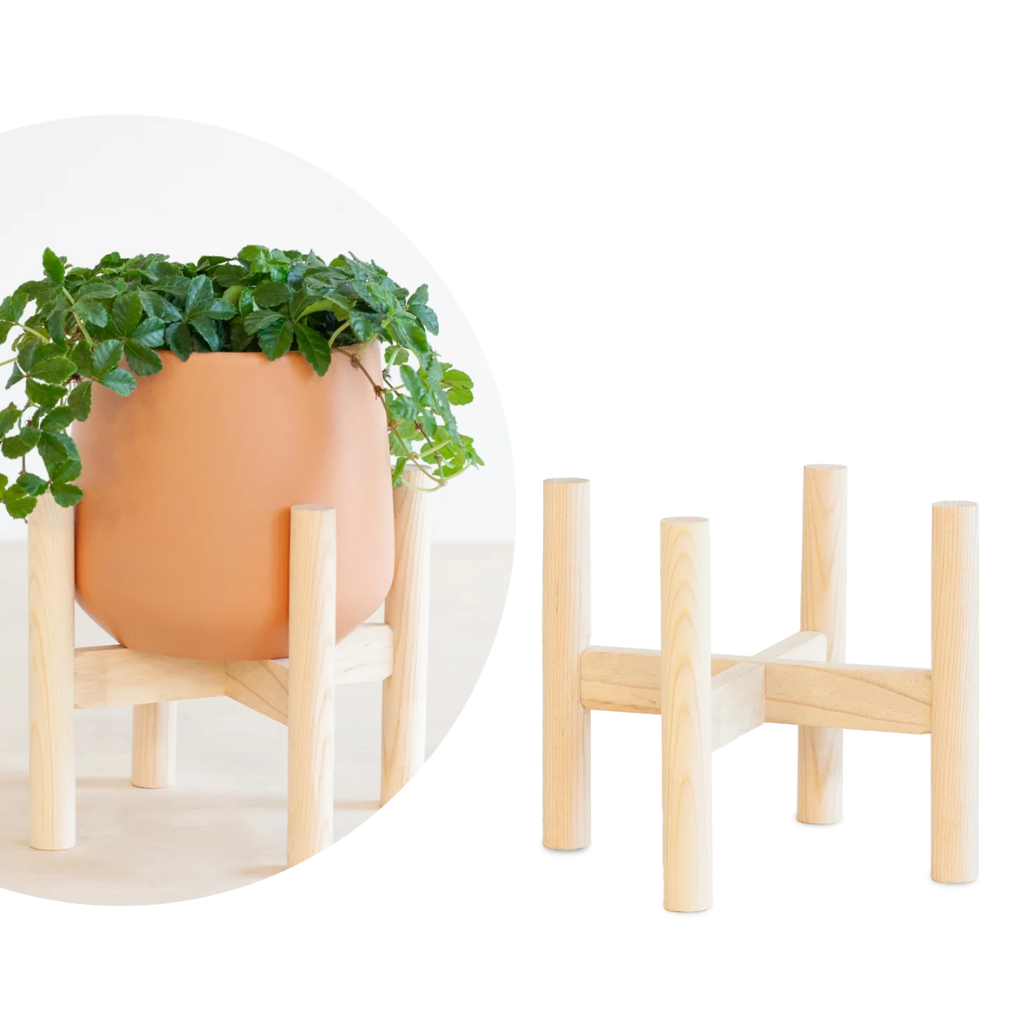 Holz Pflanzenständer