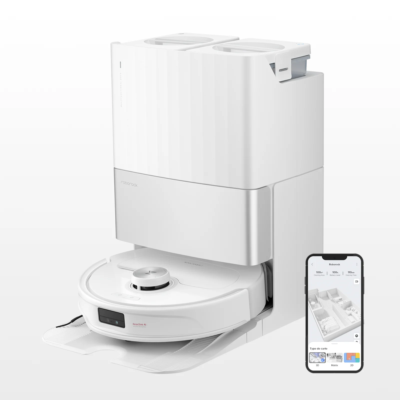 Roborock Qrevo Master robot aspirateur laveur avec station multifonction 3.0