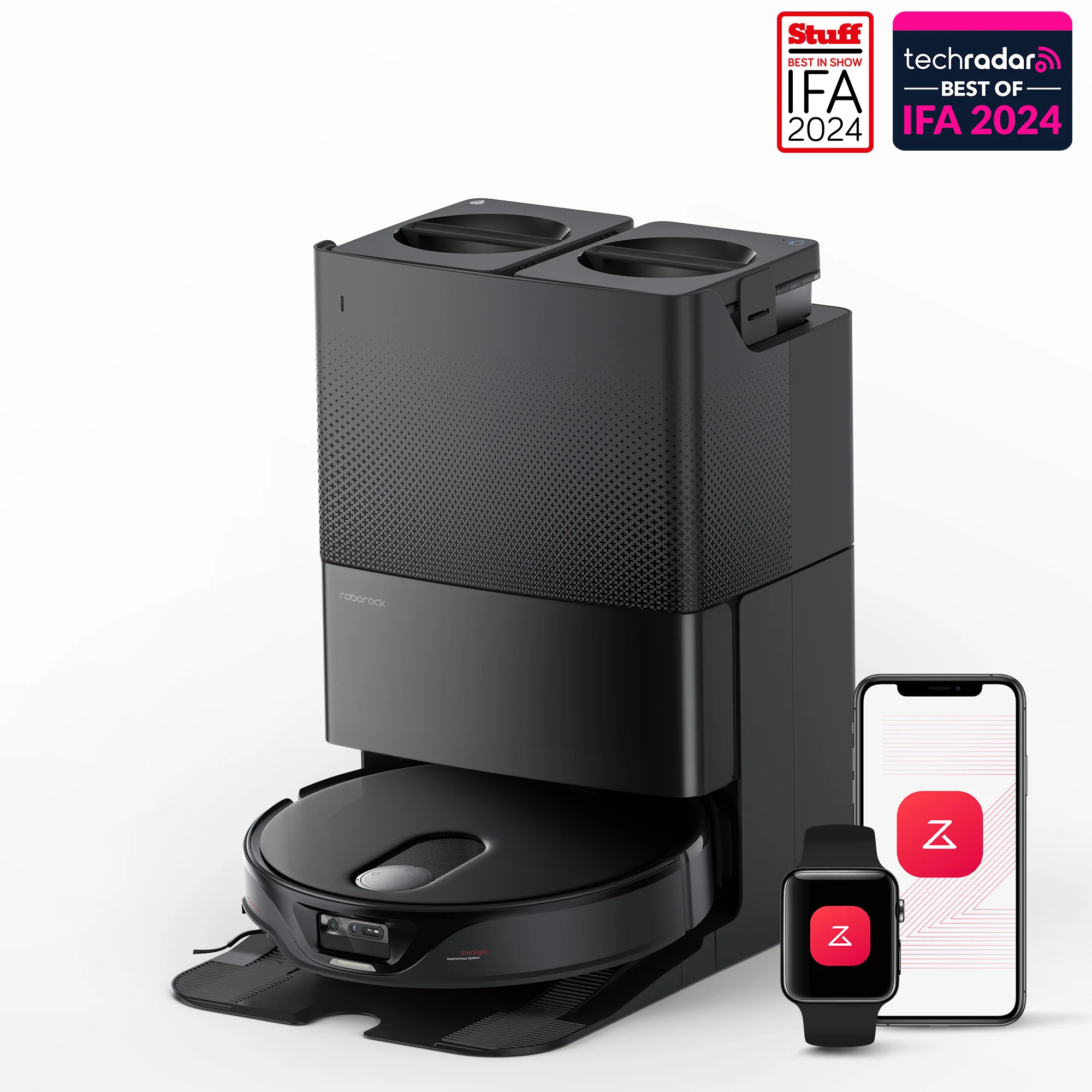 Roborock Qrevo Slim robot aspirateur laveur avec Système autonome StarSight™