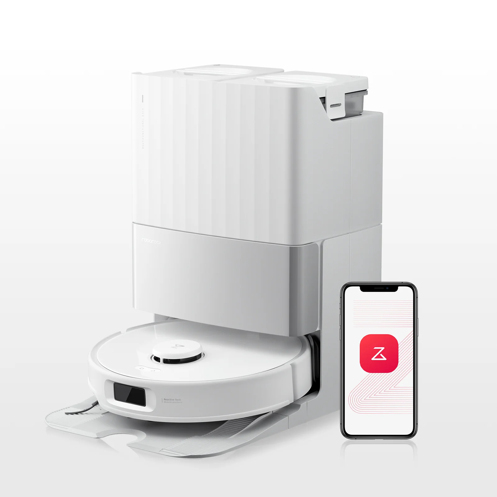 Roborock Qrevo Edge S5A robot aspirateur laveur avec station d’accueil multifonctionnelle 3.0