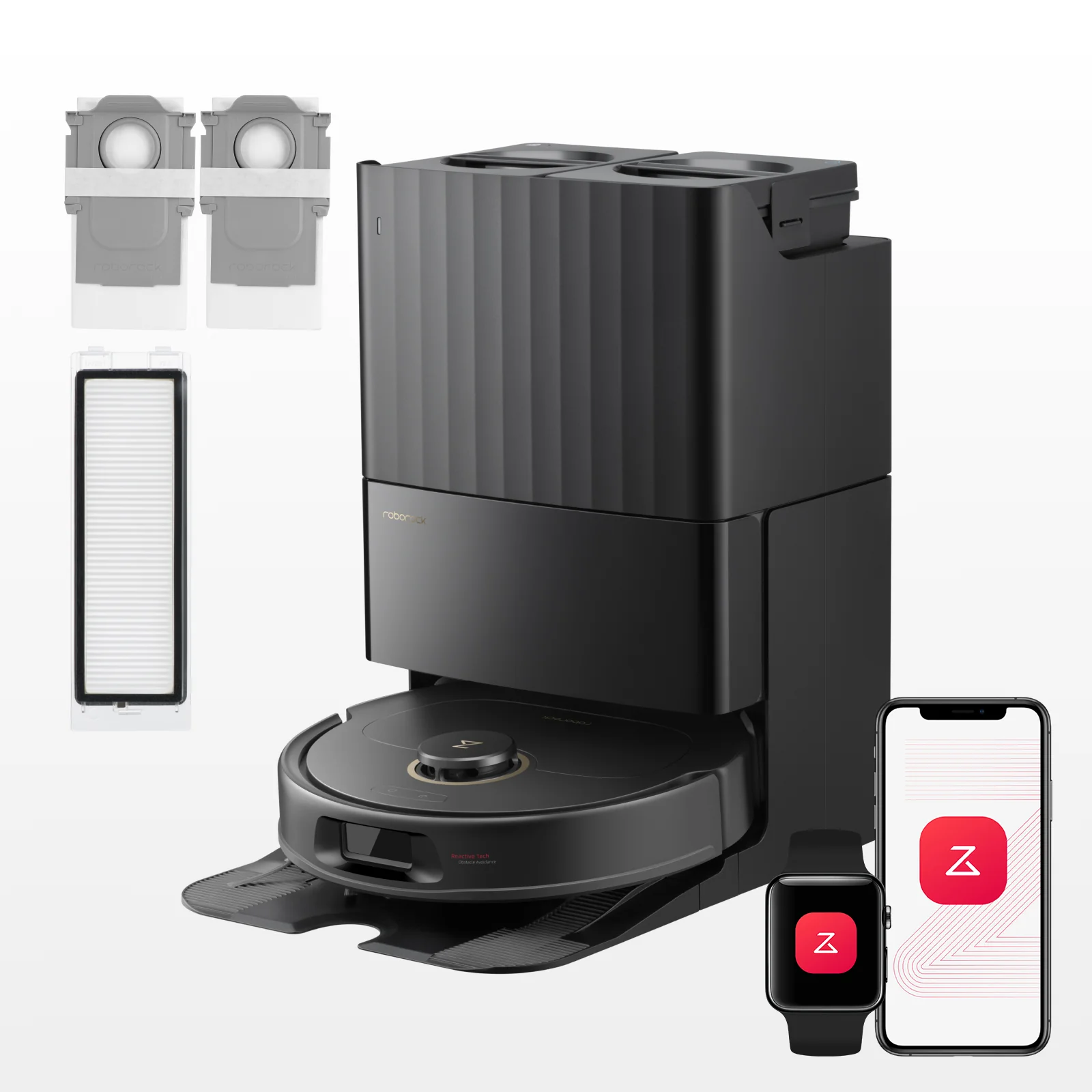 Roborock QV 35S Set robot aspirateur laveur avec station d’accueil multifonctionnelle