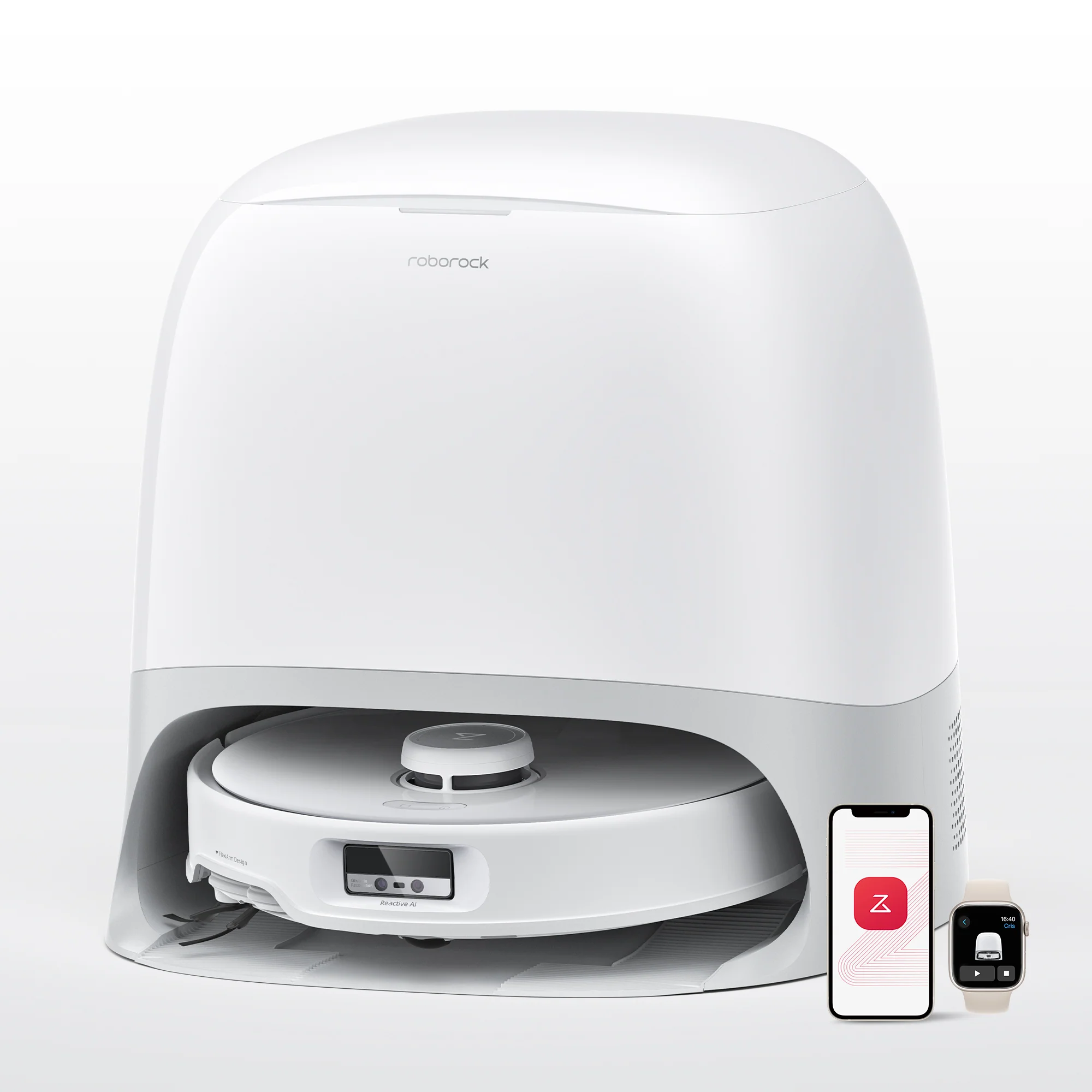 Roborock Qrevo Curv robot aspirateur laveur avec station multifonction 3.0