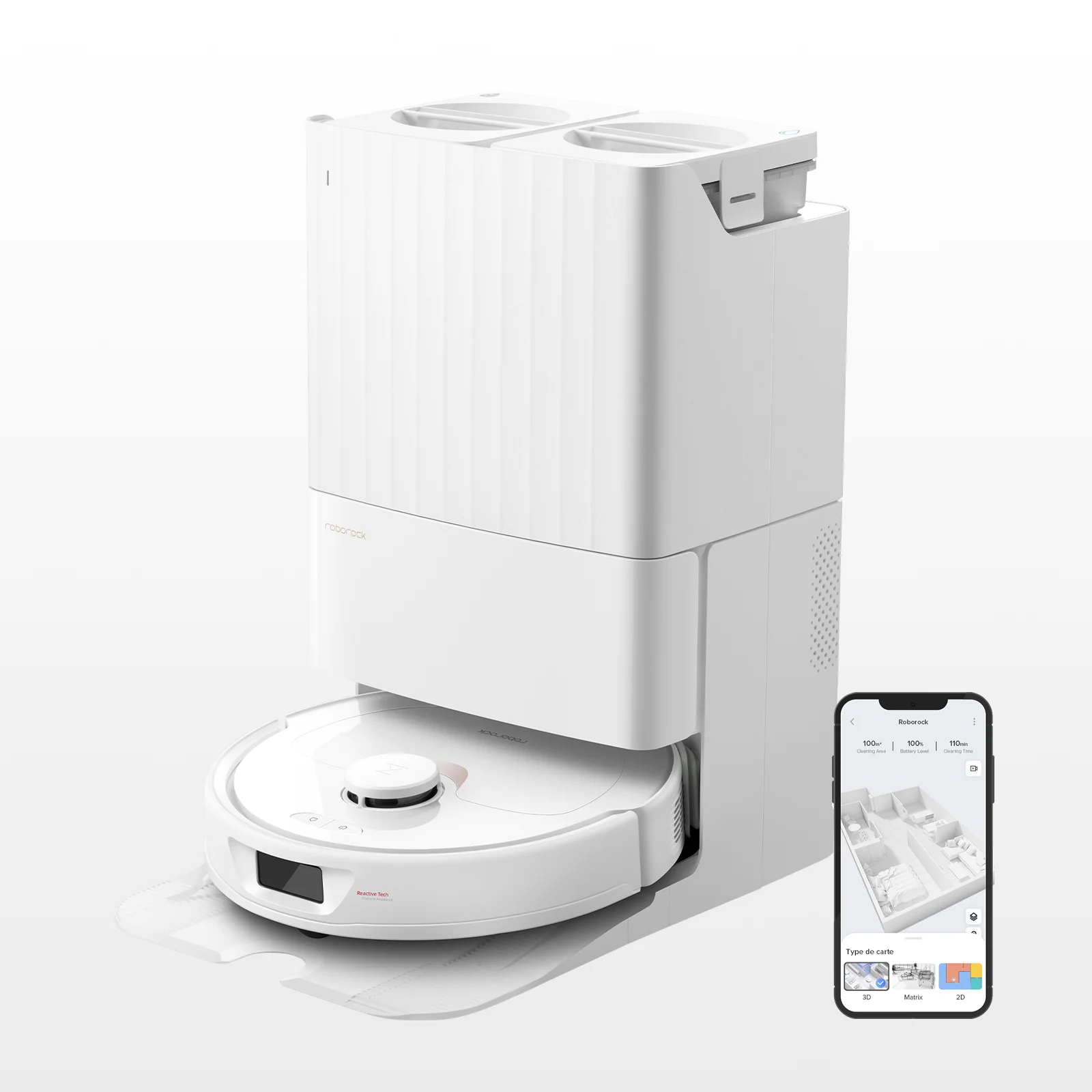 Roborock Qrevo robot aspirateur laveur avec station multifonction