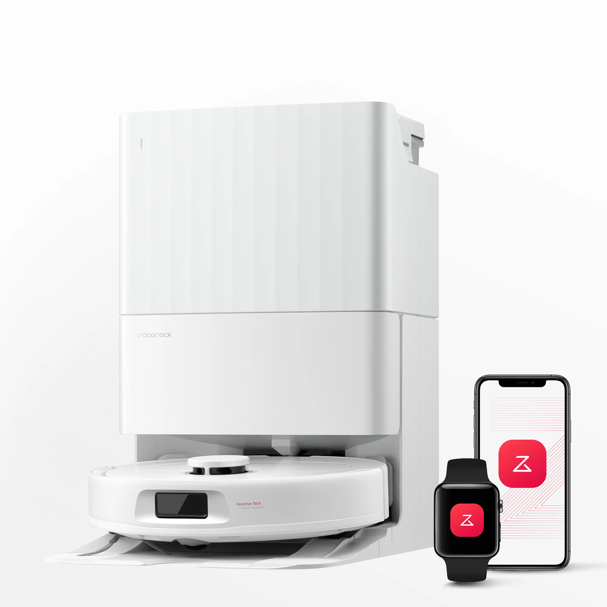 Roborock QV 35A robot aspirateur laveur avec station d’accueil multifonctionnelle