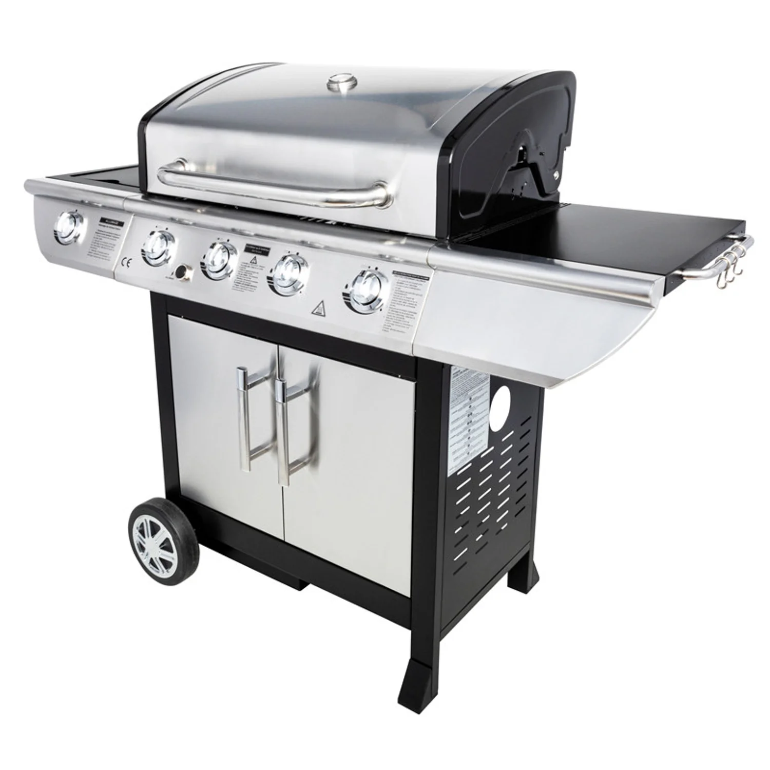 Barbecue au gaz BRISBANE - 4 brûleurs 14kW + réchaud Somagic