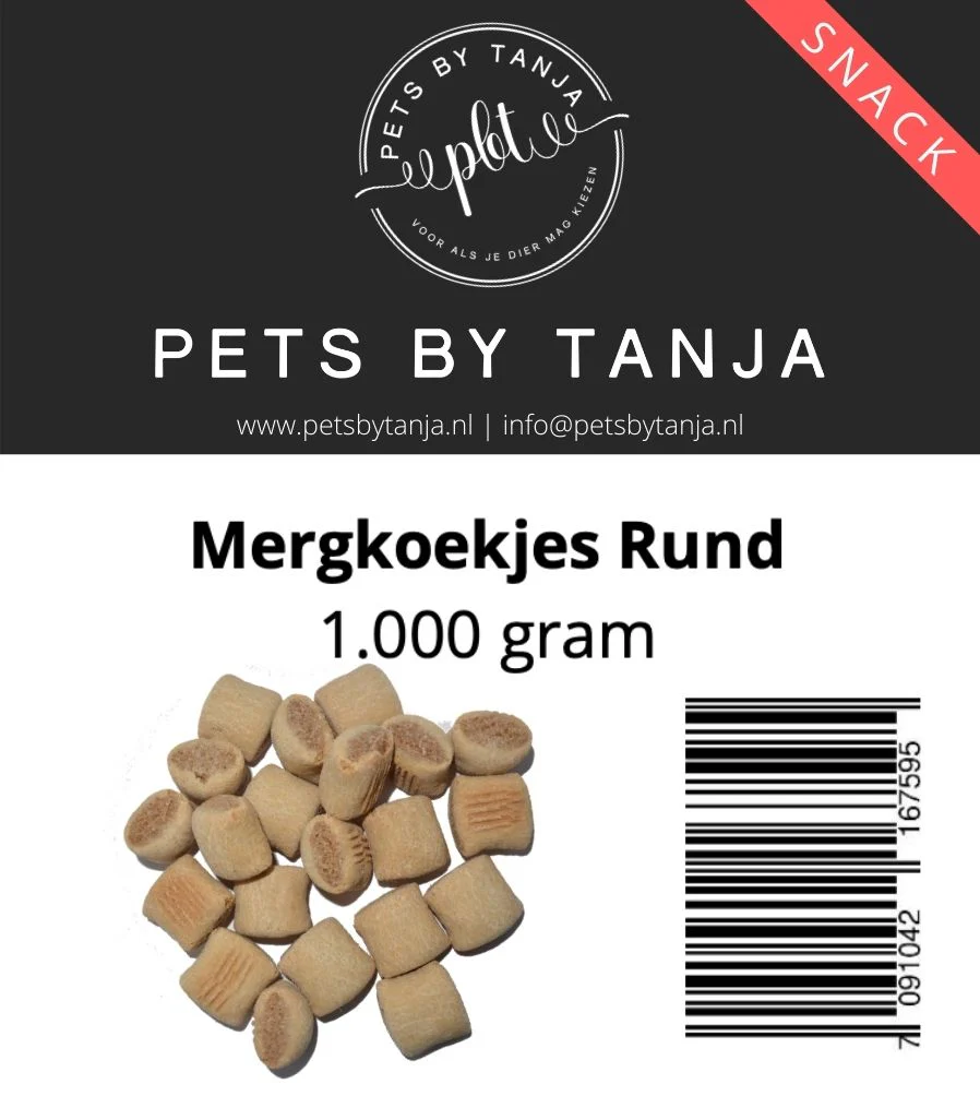 Mergkoekjes rund hondensnack