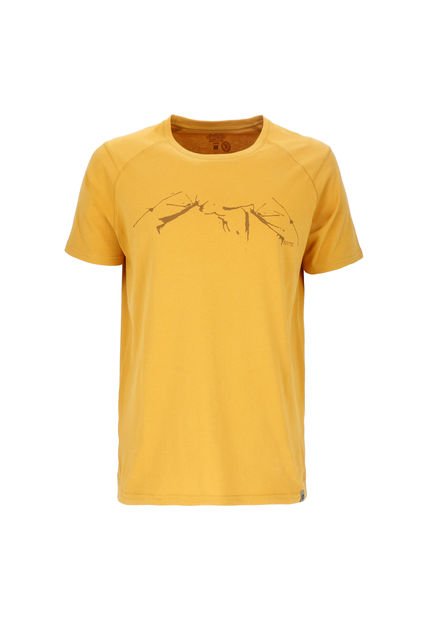 Polera Manga Corta Uyuni Men Mustard Doite