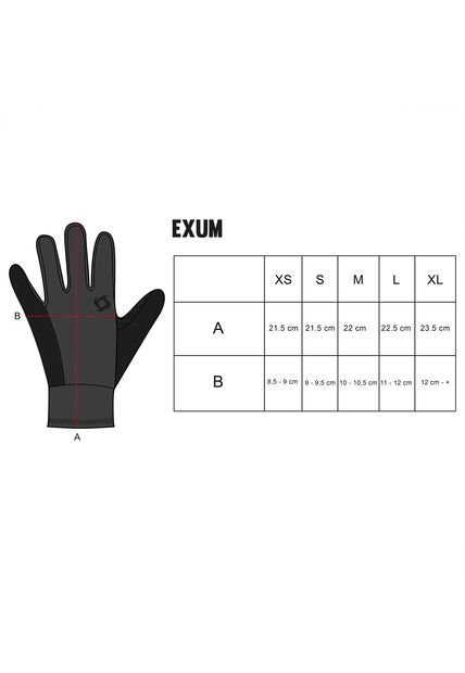 Guantes Unisex Exum Negro Doite
