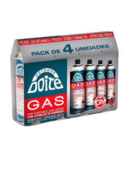 Pack Cocinilla Sobremesa Astra + 4 Gas 227 Grs Rojo Doite