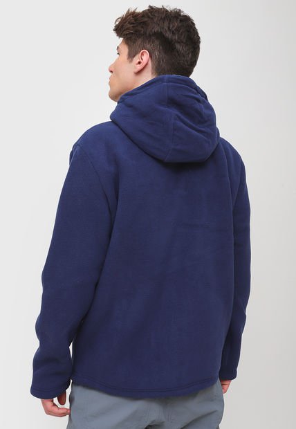 Chaqueta Poleròn Doite Peludo Wooly Azul - Calce Regular