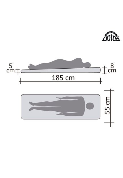 Colchoneta Autoinflable Gamma Azul Doite