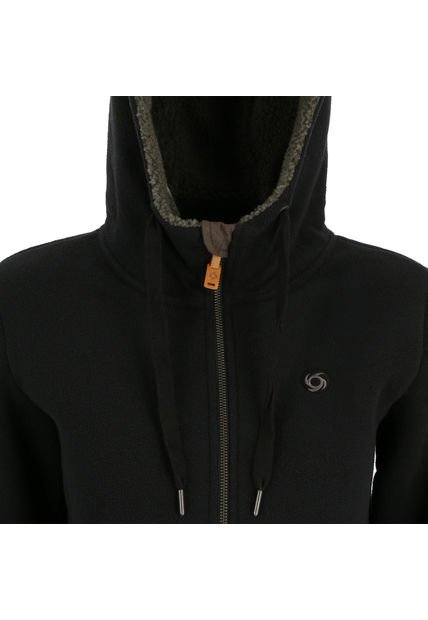 Chaqueta Peludo Wooly Mujer Black Doite