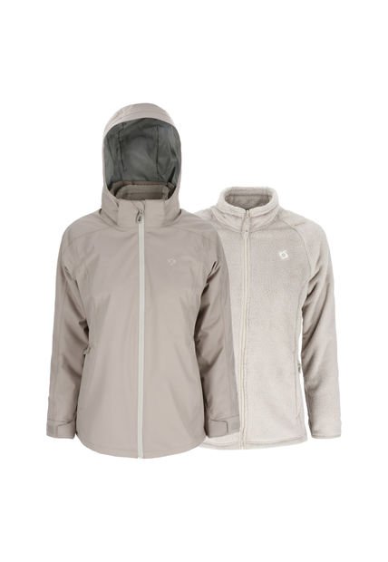 Chaqueta 3 En 1 Trevor Wp Mujer Taupe Doite