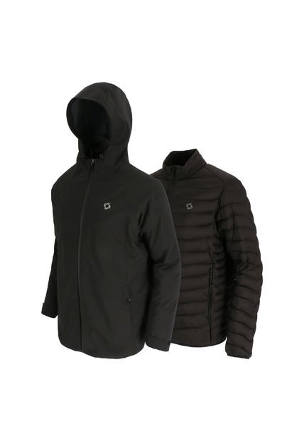 Chaqueta 3 En 1 Skada Hombre Negro Doite
