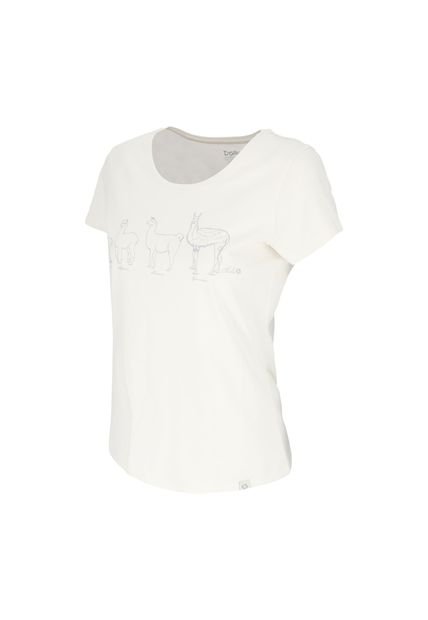 Polera Manga Corta Llama Women White Doite