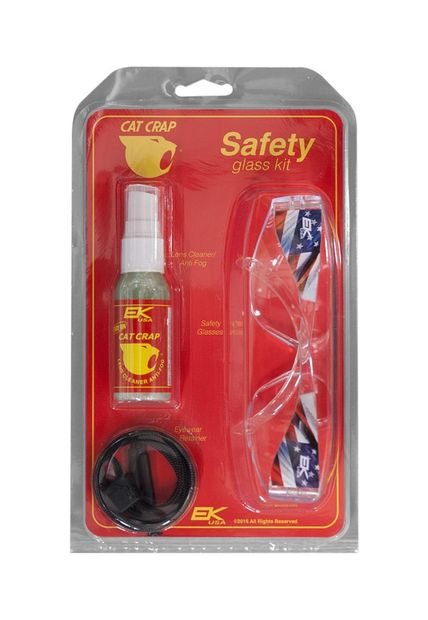 Kit Lentes De Seguridad Con Desempañador EK Gris