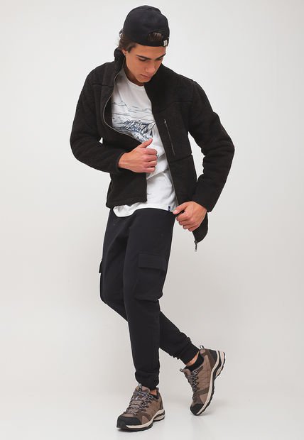 Chaqueta Doite Pardo Negro - Calce Regular