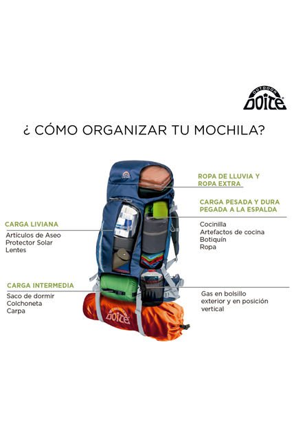 Mochila Zion Pro 60 Verde
