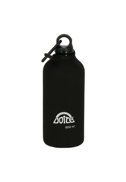Botella Aluminio 600ml. Negro Doite