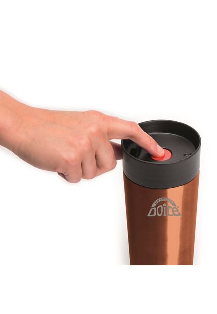 Set De 2 Termos One Touch Mug 350ml. Cobre Negro Doite