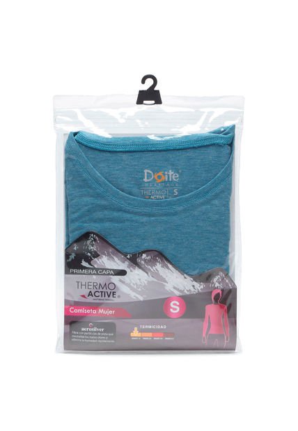 Camiseta Primera Capa Mujer Thermoactive Celeste Doite