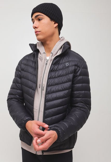 Chaqueta Doite Eboni Stripe Negro - Calce Regular
