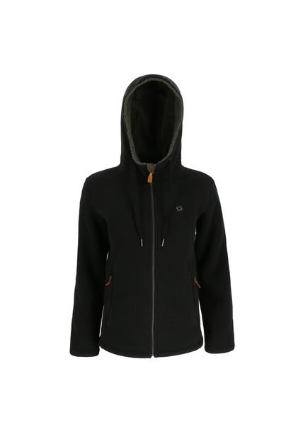 Chaqueta Peludo Wooly Mujer Black Doite