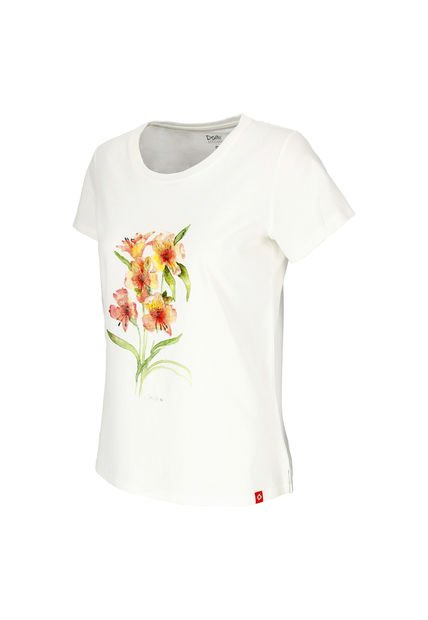 Polera Manga Corta Astromelia Women White Doite