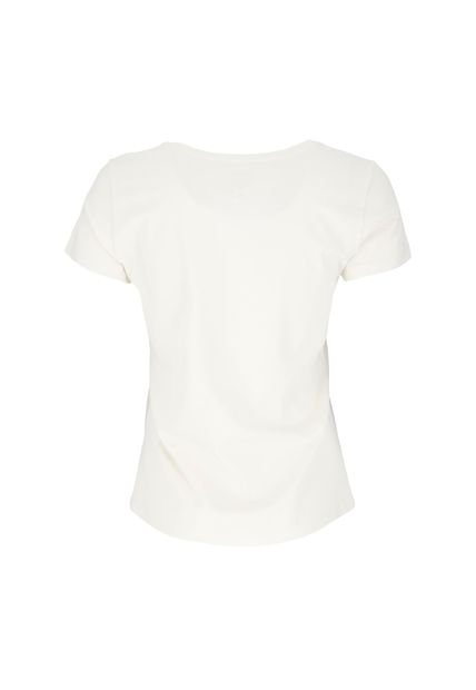 Polera Manga Corta Llama Women White Doite
