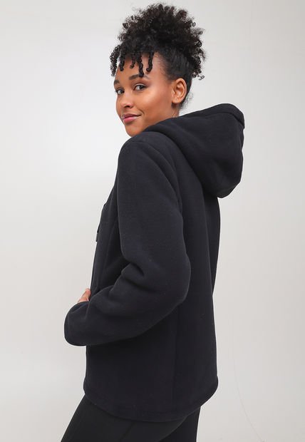 Chaqueta Poleròn Doite Peludos Wooly Negro - Calce Regular