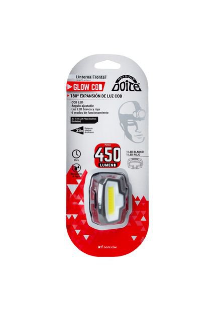 Linterna Frontal Glow Cob 450 Lumens Doite