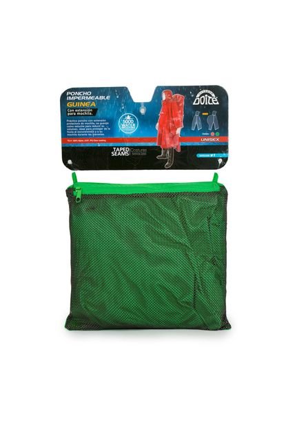Poncho Mochila Unisex Guinea Verde