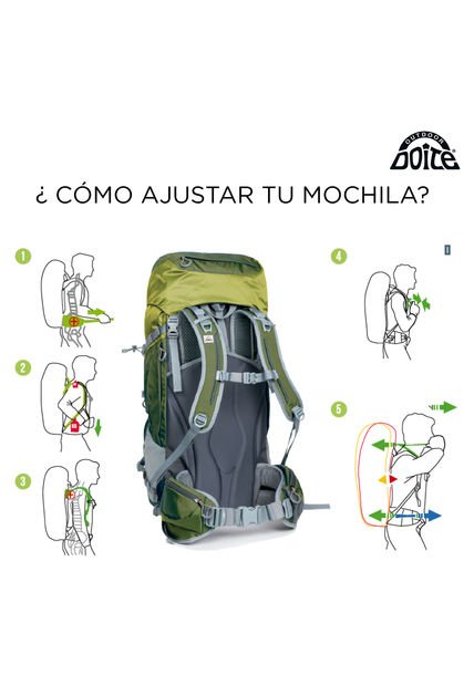 Mochila Zion Pro 60 Verde