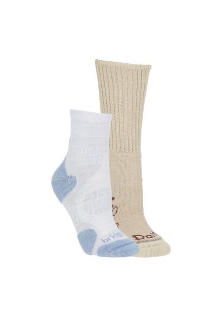 Pack 2 Pares Calcetines Mujer Trekker Merino Lite Azul