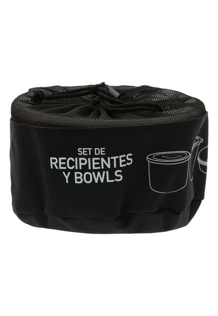 Set De Recipientes Y Bowls Naranjo Doite