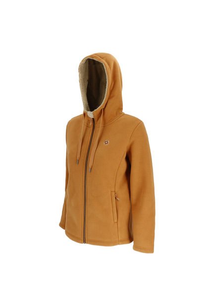 Chaqueta Peludo Wooly Mujer Mustard Doite