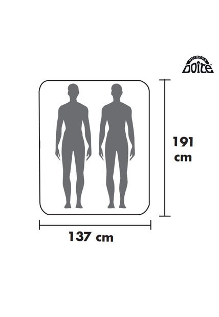 Colchòn Inflable Tuscany Doble Inflador De Pie Azul Doite