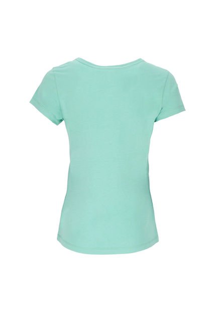 Polera Manga Corta Llama Woman Light Teal Doite