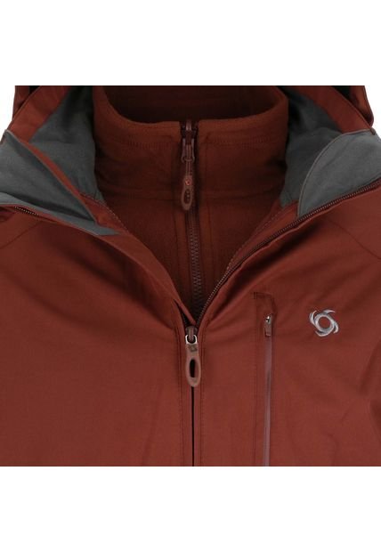 Chaqueta 3 En 1 Parbat Wp Hombre Wine Doite