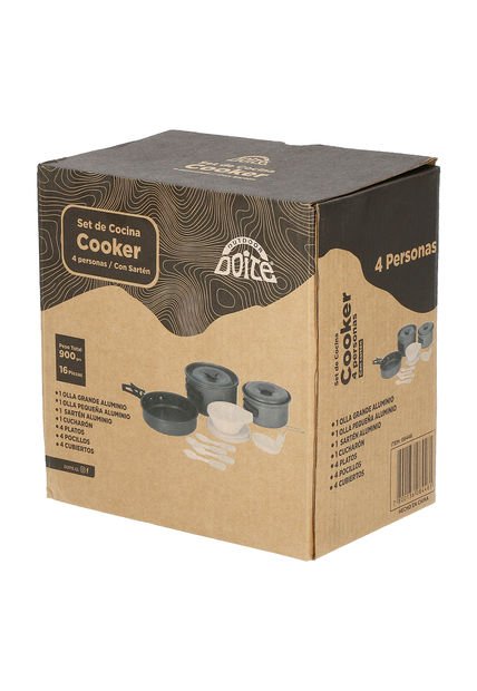Set De Cocina Cooker 4 Personas Con Sartén Doite