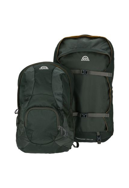 Mochila Tripose 55 + 15 Desmontable Verde
