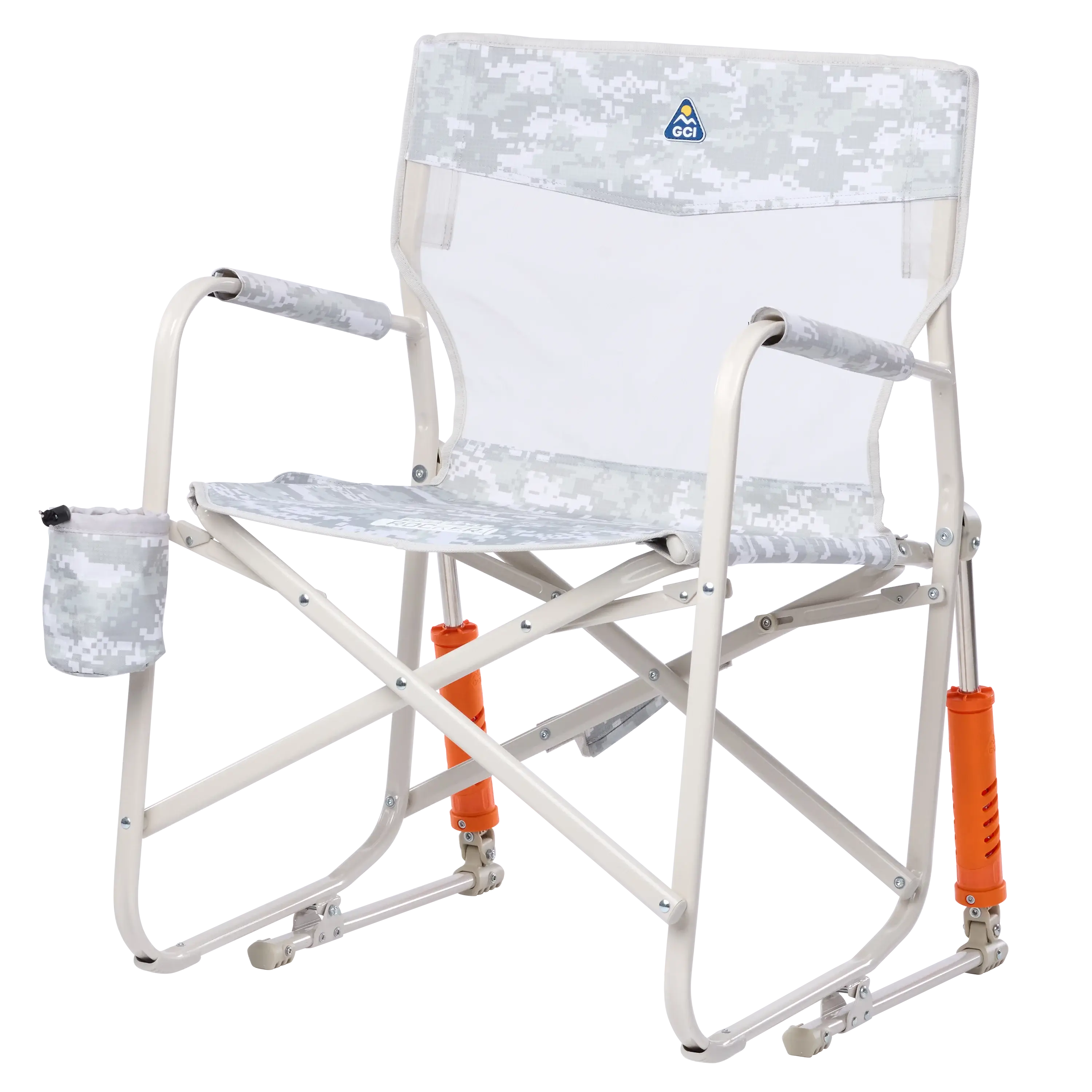 Freestyle Rocker Elite Folding Chair – Portable Outdoor Rocking Chair with Smooth Motion & Cup Holder