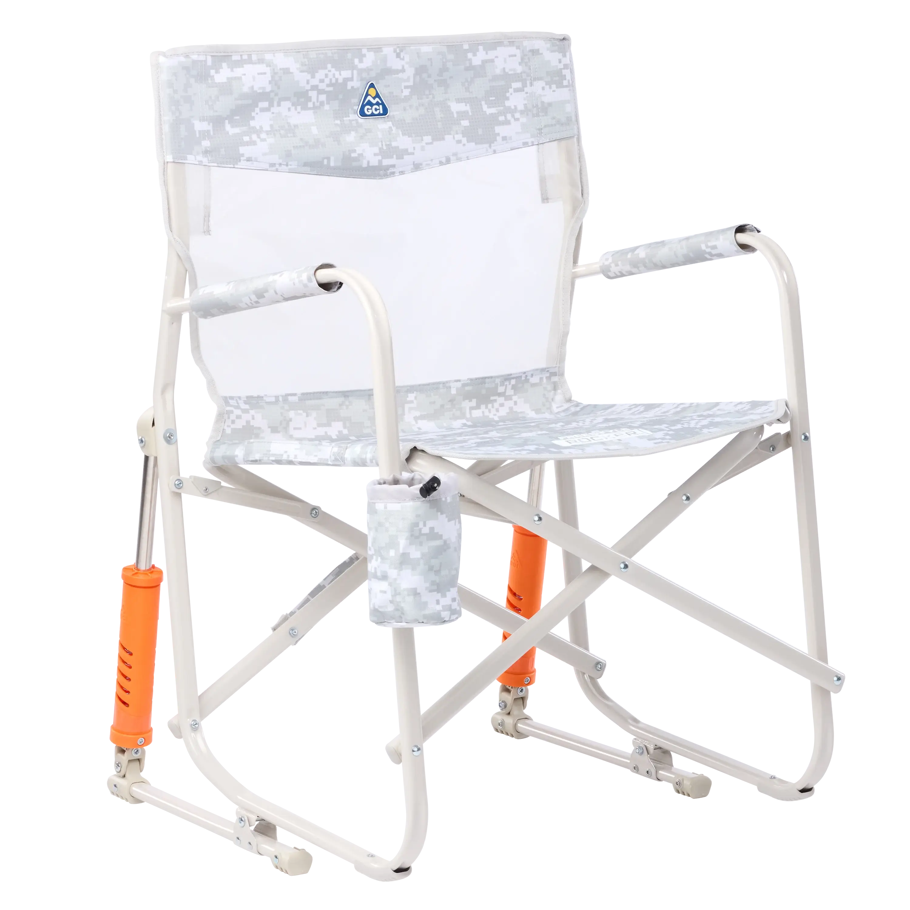 Freestyle Rocker Elite Folding Chair – Portable Outdoor Rocking Chair with Smooth Motion & Cup Holder
