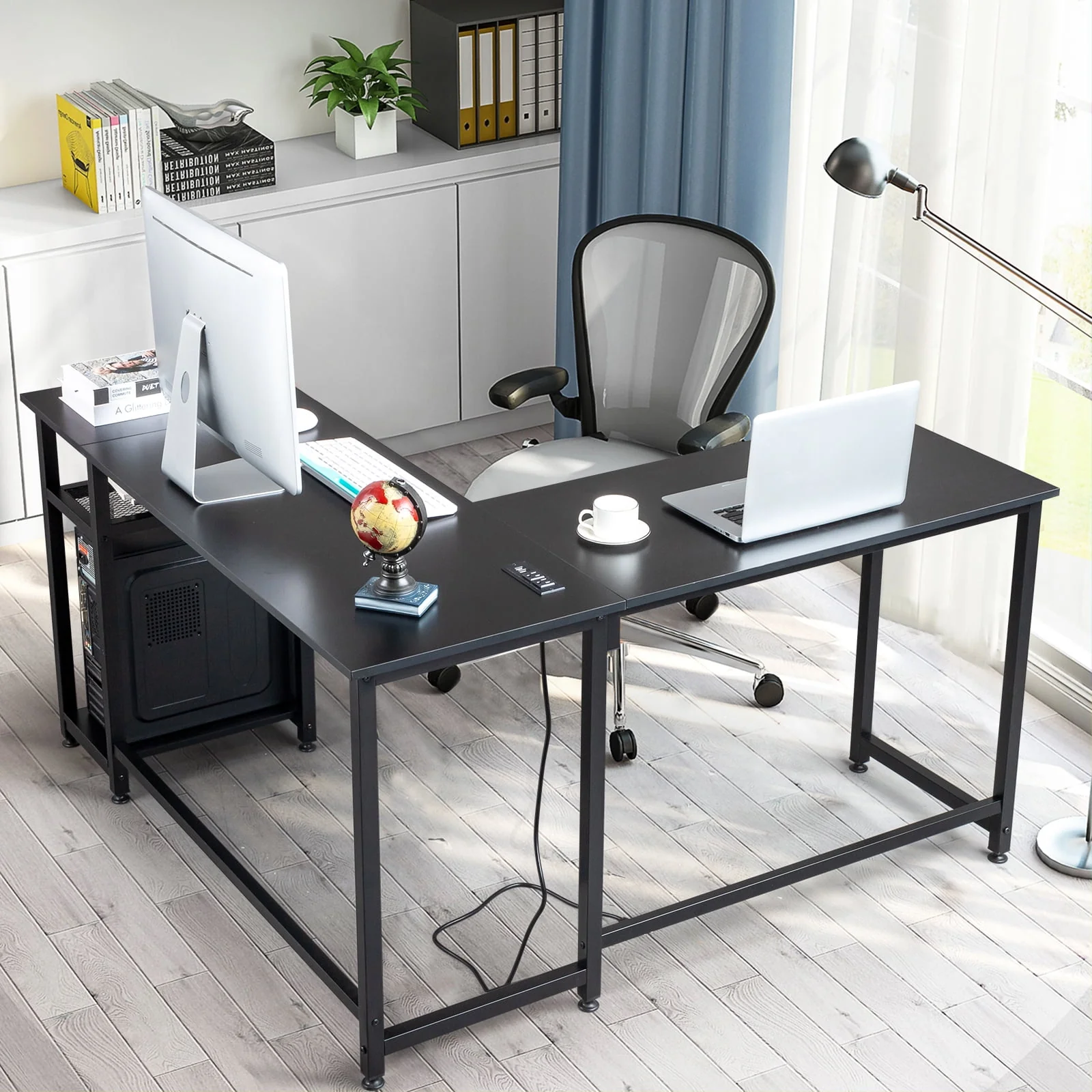 L Shaped Desk, 55