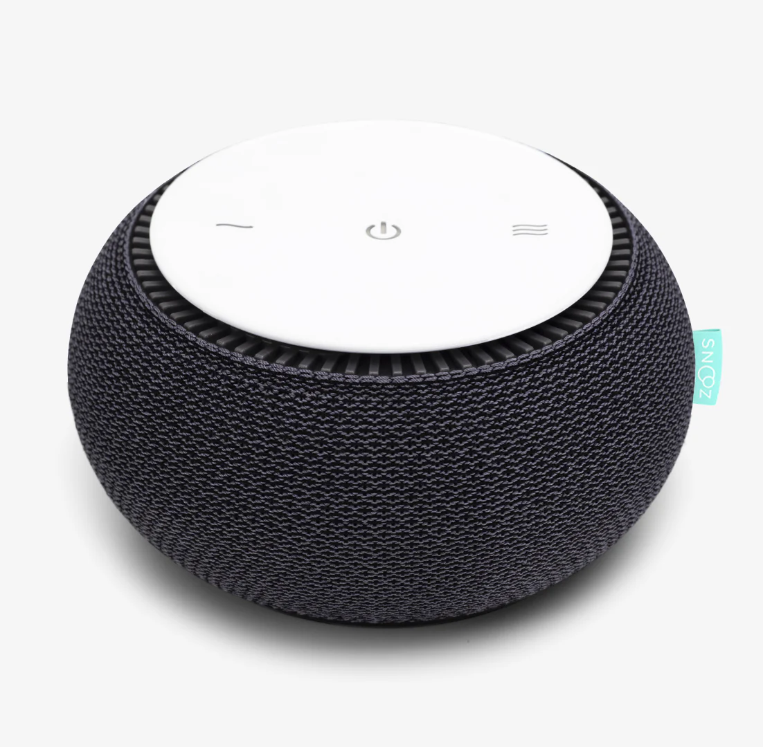SNOOZ Original – Refurbished Charcoal White Noise Machine with Real Fan Sound & App Control