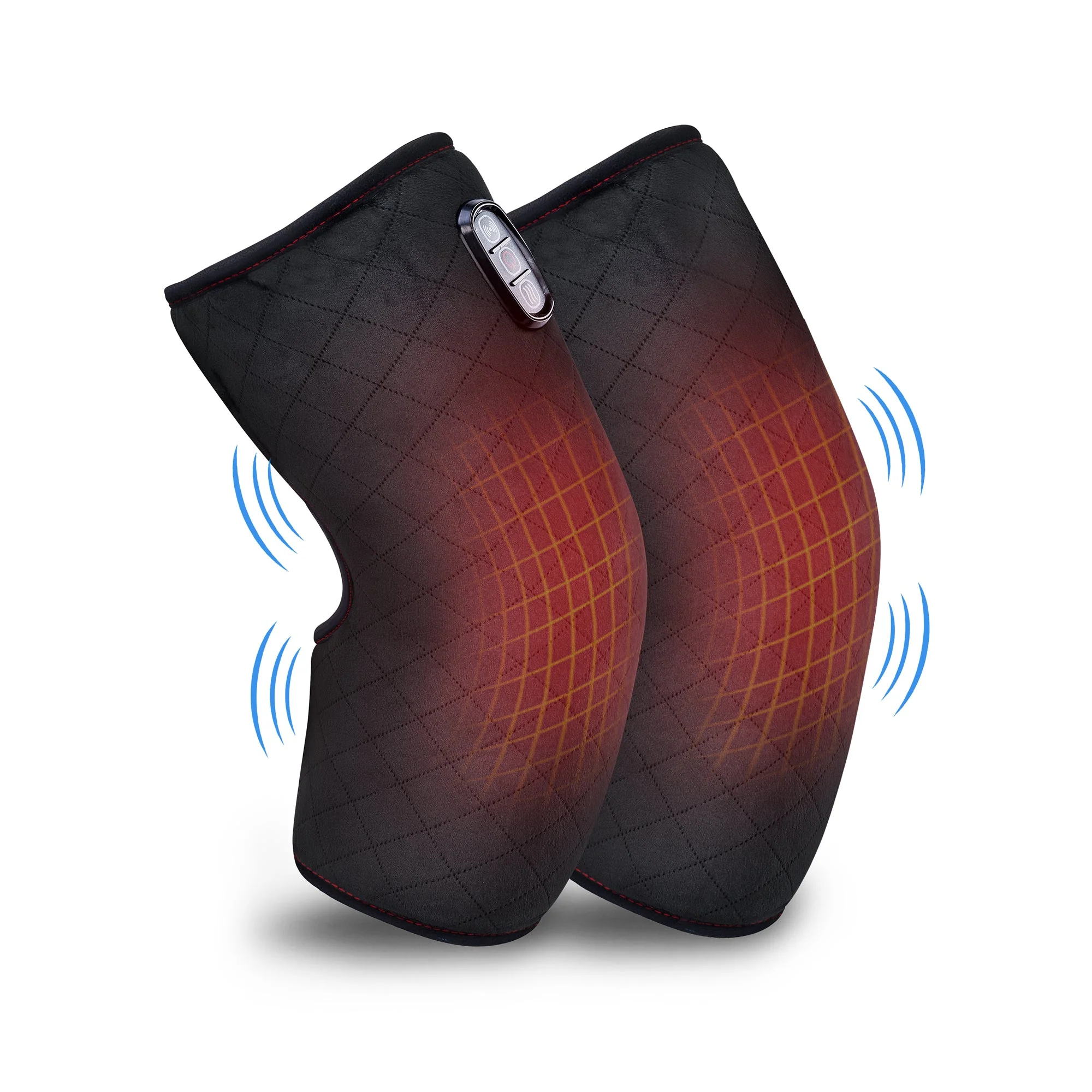 COMFIER Knee Massager with Heat, Vibration Heating Pad for Knee, Knee Heating Pad for Relief, Heated Knee Brace Wrap for Stress Relief(Small Size) CF-5701SM